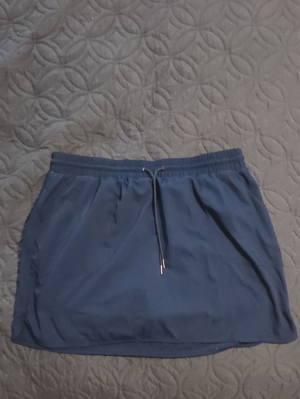 Navy Drawstring Active Skort for Women, Saint John's Bay, 1x.
